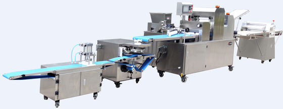 ซื้อ อุปกรณ์การผลิตขนมปังสามสายการผลิต Pastry Rolling สำหรับ Pancake ผัด online manufacture