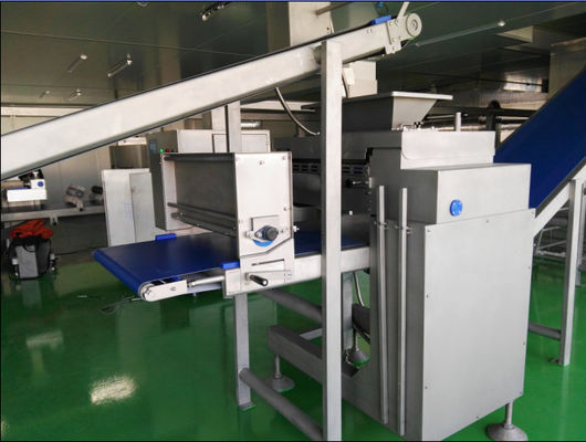 ซื้อ 900 Mm ตารางความกว้างของอุตสาหกรรมครัว Croissant ขนมปัง Maker Laminating Line สูงสุด 144 ชั้นสำหรับ Croissant การผลิตออนไลน์