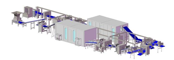 ซื้อ ZKSD900 ออโต้ Pastry Lamination Line กับ 2 ชุดของออโต้ Freezers บนพื้นและออโต้ Panning เครื่อง การผลิตออนไลน์